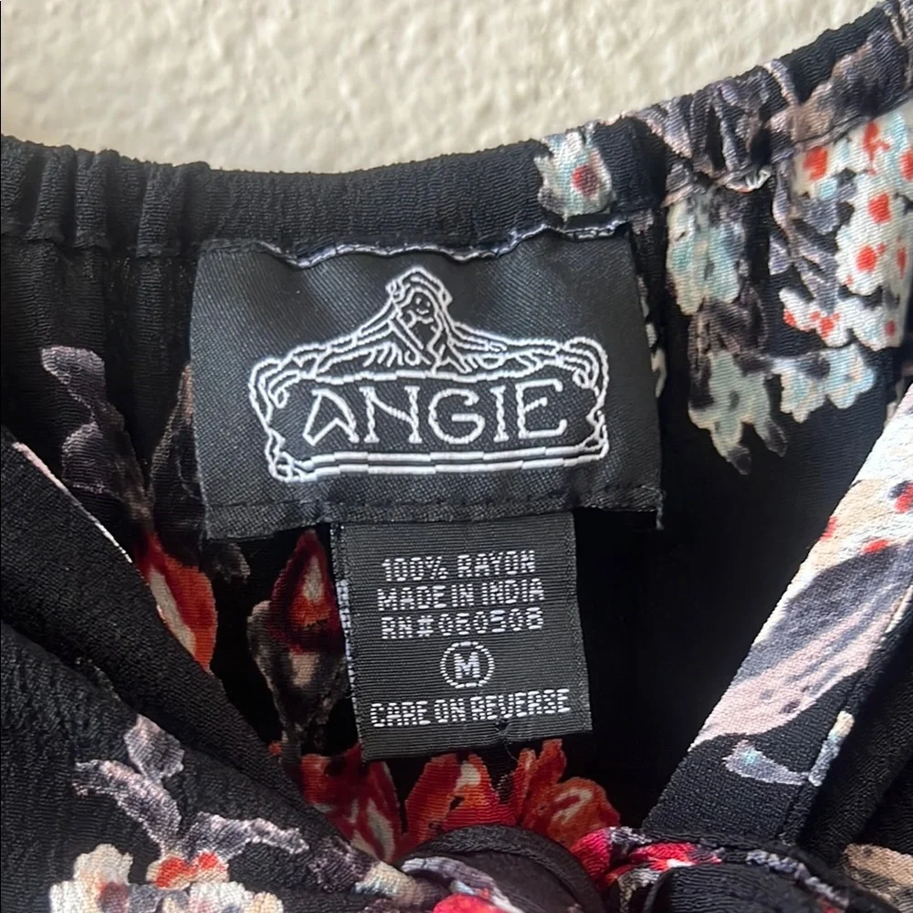 Angie Black and Red Floral Dress - Picture 2 of 5